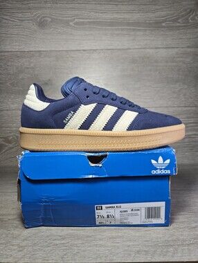 Adidas Samba XLG Indigo / Gum / Vanilla Sneakers Mens 7.5 / Womens 8.5 New